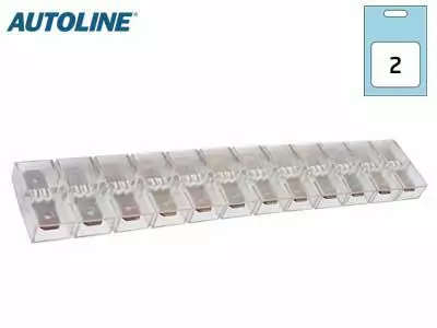 Lattaliitinrima12-os 6,3mm uros 2kpl - Liittimet ja liitinlajitelmat - 6438255200465 - 1