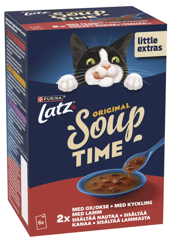 Latz Soup Time Farm lajitelma 6x48g - Kissan märkäruoat - 7613036632355 - 1