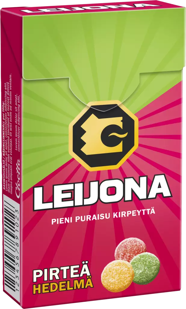 Leijona Pirteä hedelmä 32g - Makeiset - 6420256017005 - 1