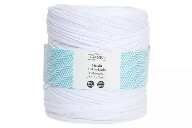 Linda trikookude valkoinen 600-900g - Langat - 6410412921925 - 3