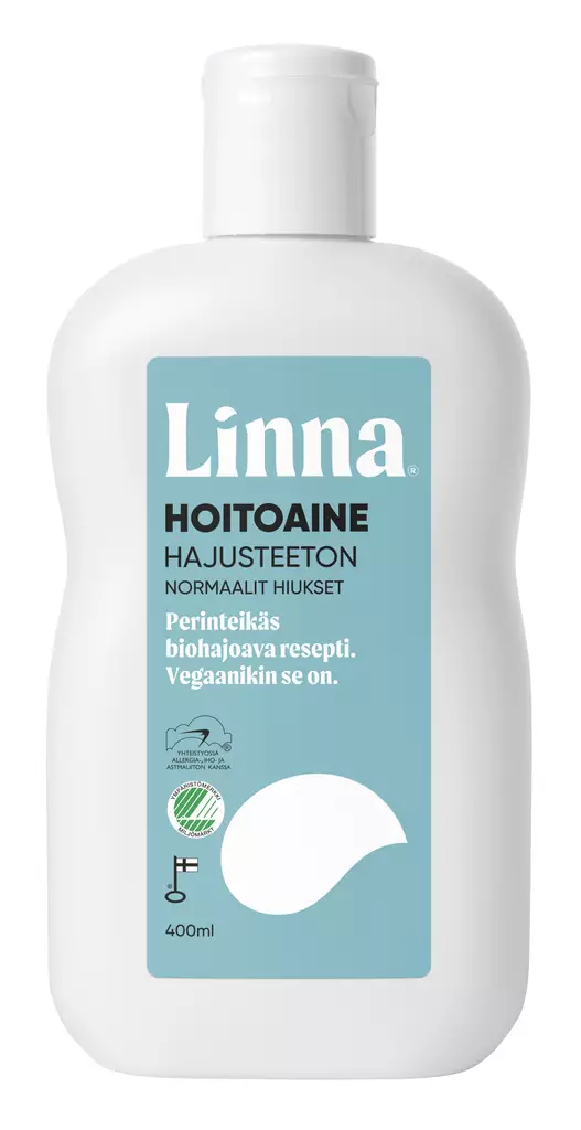 Linna Hoitoaine hajusteeton 400ml - Hiustenhoitoaineet - 6417964580495 - 1