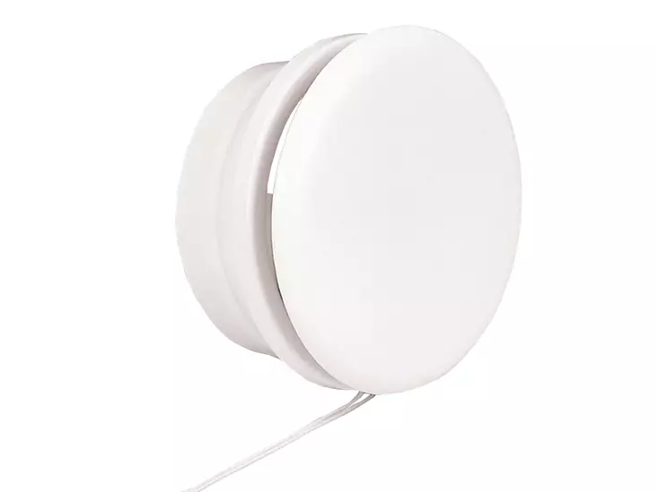 Liukuventtiili 264 teräs / valkoinen Ø 100 mm - Korvausilmaventtiilit - 6414673110845 - 1