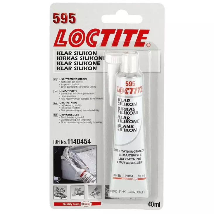 Loctite kirkas silikoni 40ml - Silikonit ja akryylit - 5010266431185 - 1