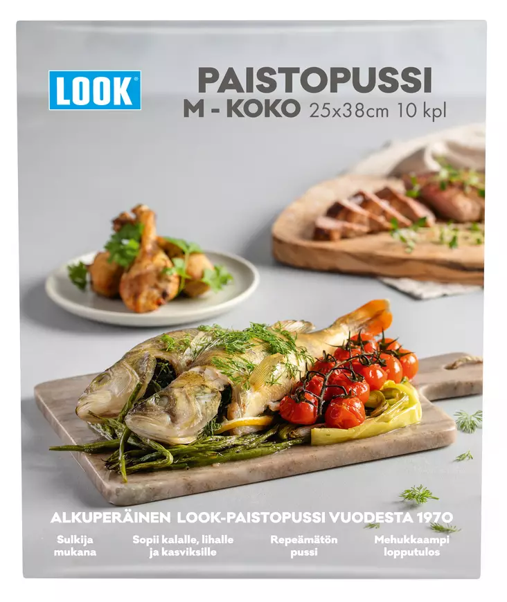LOOK UUNIPUSSI 0-3KG 25X38CM 10KPL - Keittiön paperit ja tarvikkeet - 5011352080065 - 1