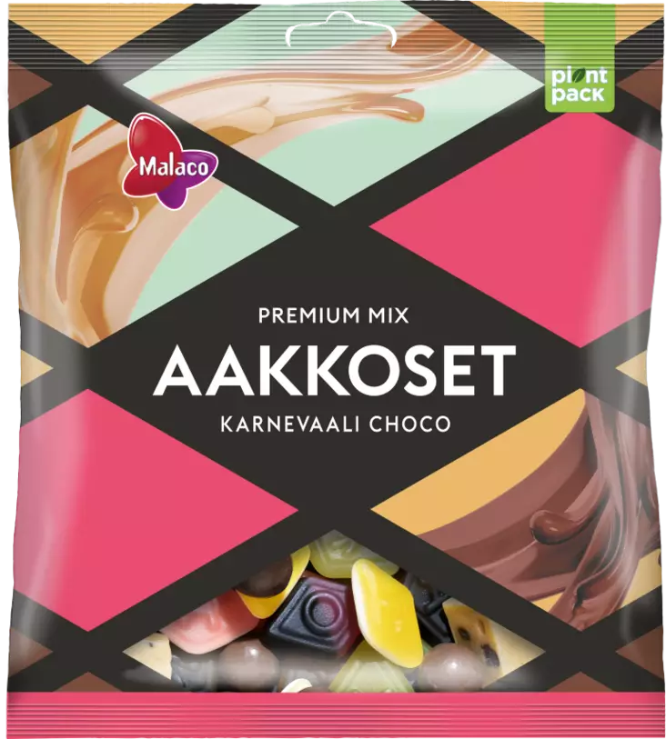 Malaco Aakkoset Karnevaali Choco makeiss - Karkit - 6420256911815 - 1
