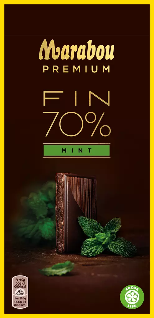 Marabou fin 70% mint 100g - Suklaat - 7622300313715 - 1