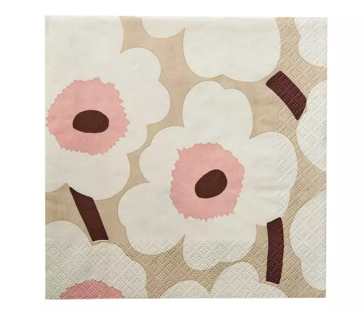 Marimekko Lautasliina Unikko 24cm - Lautasliinat - 6411632140745 - 1