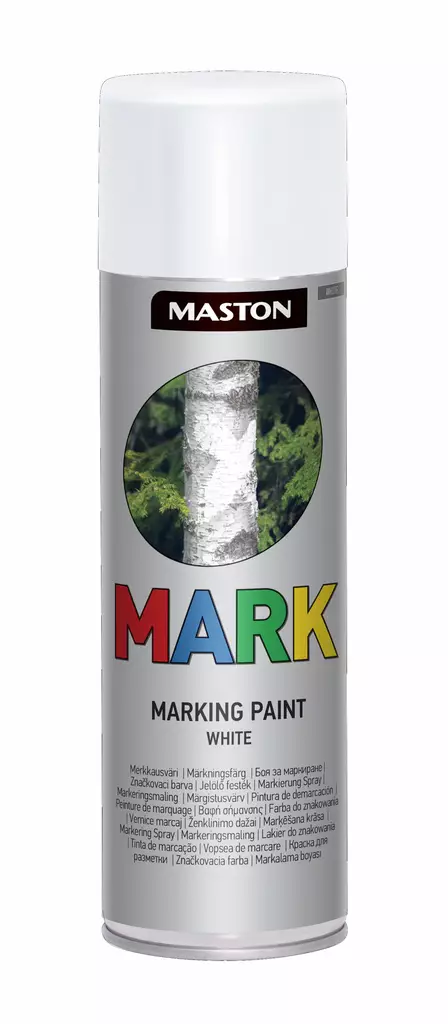 Maston merkkausväri valkoinen 500ml - Spraymaalit - 6412494010085 - 2