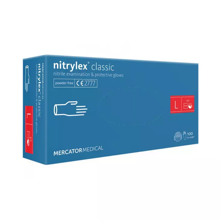 Mercator Nitrylex käsineet koko L - Kertakäyttöhanskat - 5906615028765 - 1
