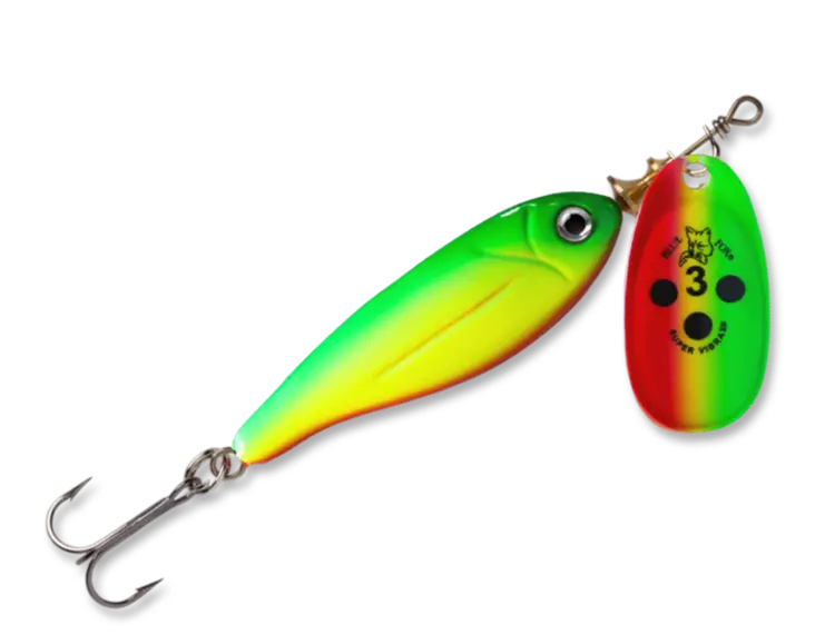 Minnow Super Vibrax 1 5g Green Yellow Red - Lipat ja lusikat - 027752134715 - 1