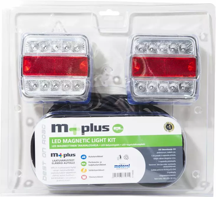 M+ Led takavalosarja 12V magneetti 7,5m - Katkaisimet ja merkkivalot - 6417196774815 - 1