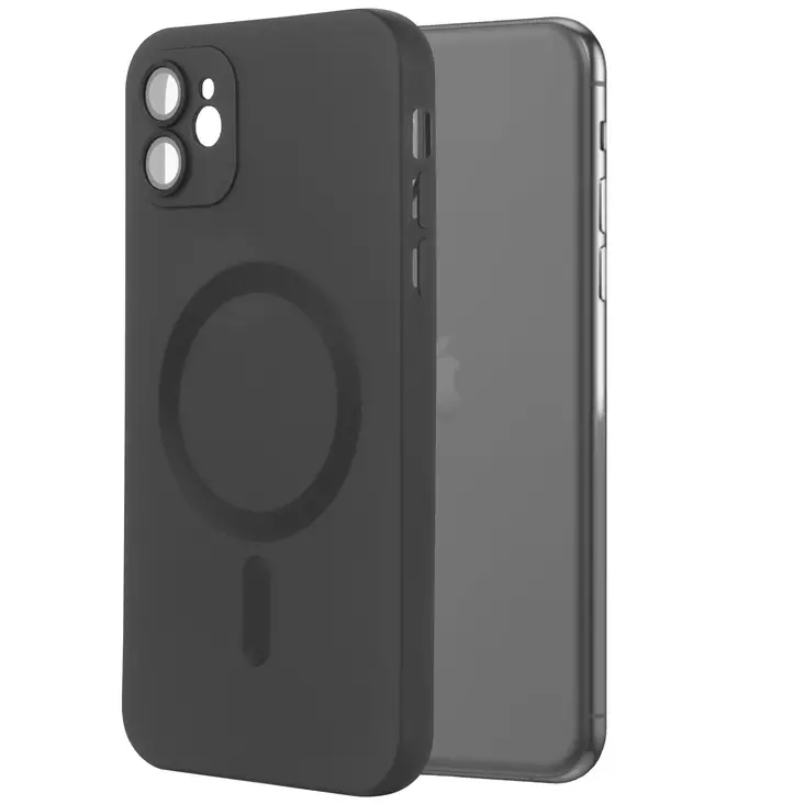 Mobia magsafe suoja iphone 11, musta - Puhelintarvikkeet ja laturit - 6430076524485 - 1