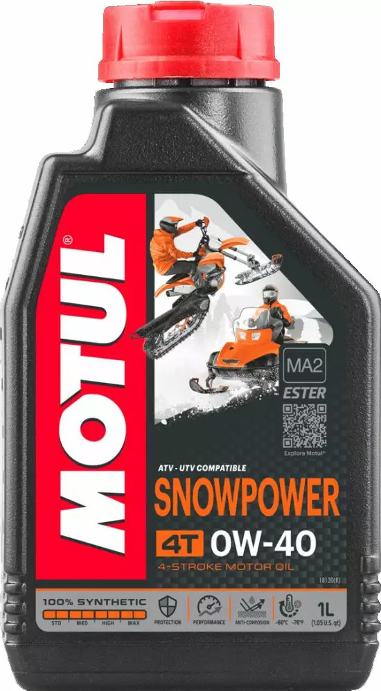 Motul SnowPower Ester 0W-40 4T 1L - Pienkoneöljyt - 3374650013985 - 1
