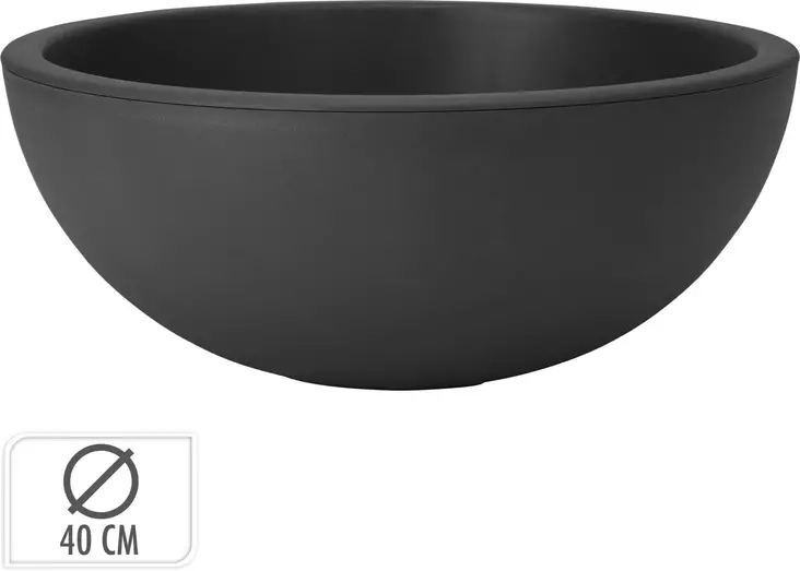 Muoviruukku harmaa, 40cm - Muoviruukut - 8720573148795 - 1