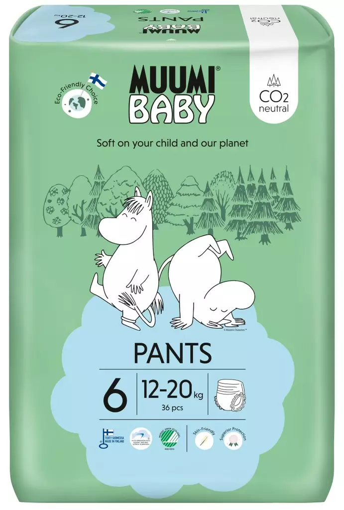 MUUMI BABY WALKERS 6 12-20 KG 36 KPL - Hiustenhoito ja hiuskoristeet - 6414100594255 - 1