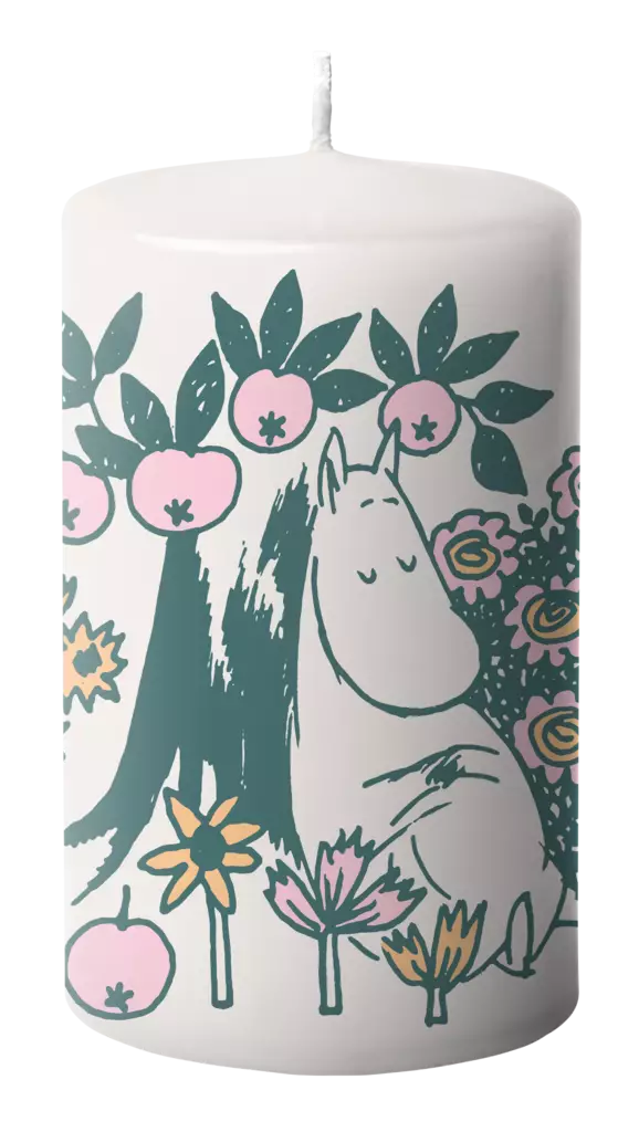 Muumi pöytäkynttilä päiväuni beige - Pöytäkynttilät - 6411630794735 - 1