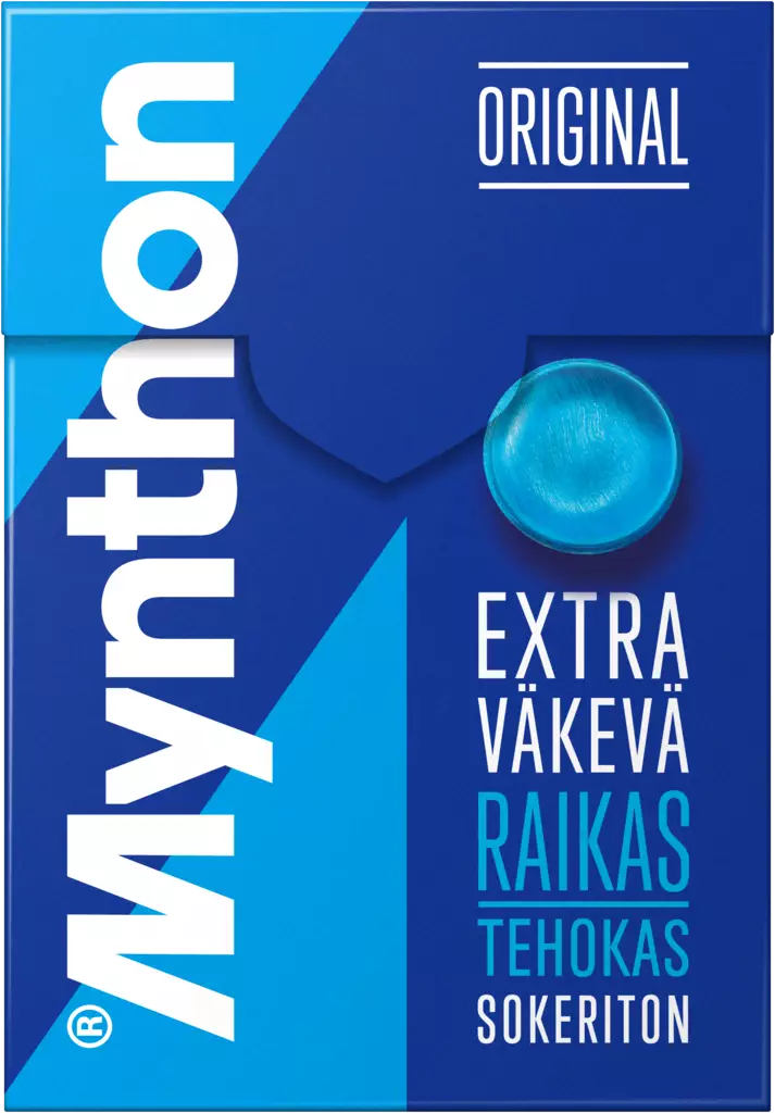 Mynthon Extra väkevä sokeriton 85g - Karkit - 6420256012925 - 1