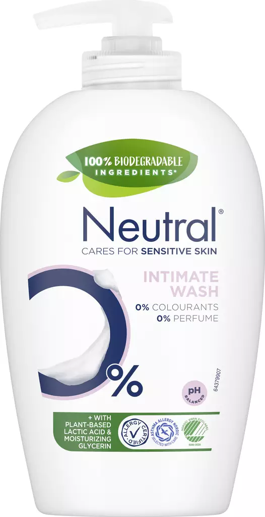 Neutral intiimisaippua 250ml - Intiimikosteuspyyhkeet ja tuotteet - 8720181531415 - 1