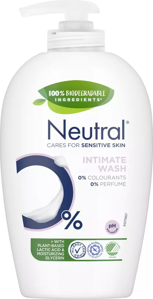 Neutral intiimisaippua 250ml - Intiimikosteuspyyhkeet ja tuotteet - 8720181531415 - 1
