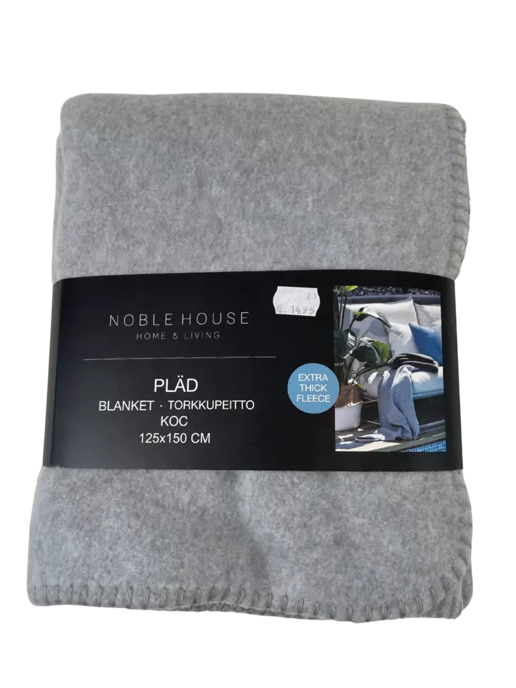 Noble House Mandy fleeceviltti 125x150 cm - Viltit - 7318161495645 - 1