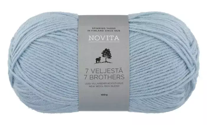 Novita Lanka 7 Veljestä 100g vesipisara - Langat - 6412618202785 - 1