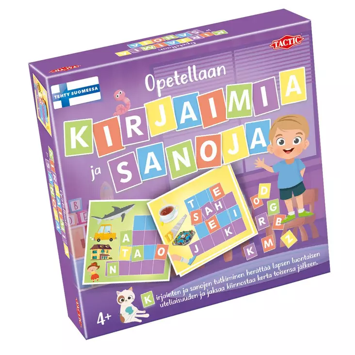 Opetellaan kirjaimia ja sanoja - Lautapelit ja seurapelit - 6416739582085 - 1
