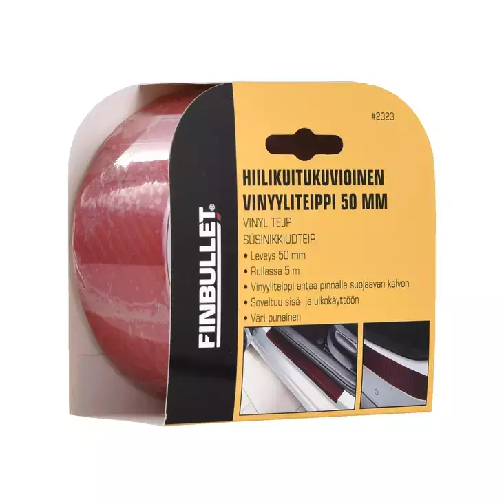 Oranki vinyyliteippi 50mmx5m punainen - Teipit - 6438152023235 - 1