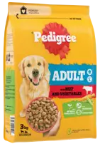 Pedigree Adult Härkää ja kasviksia 3kg - Koiran kuivaruoat - 4008429163265 - 1