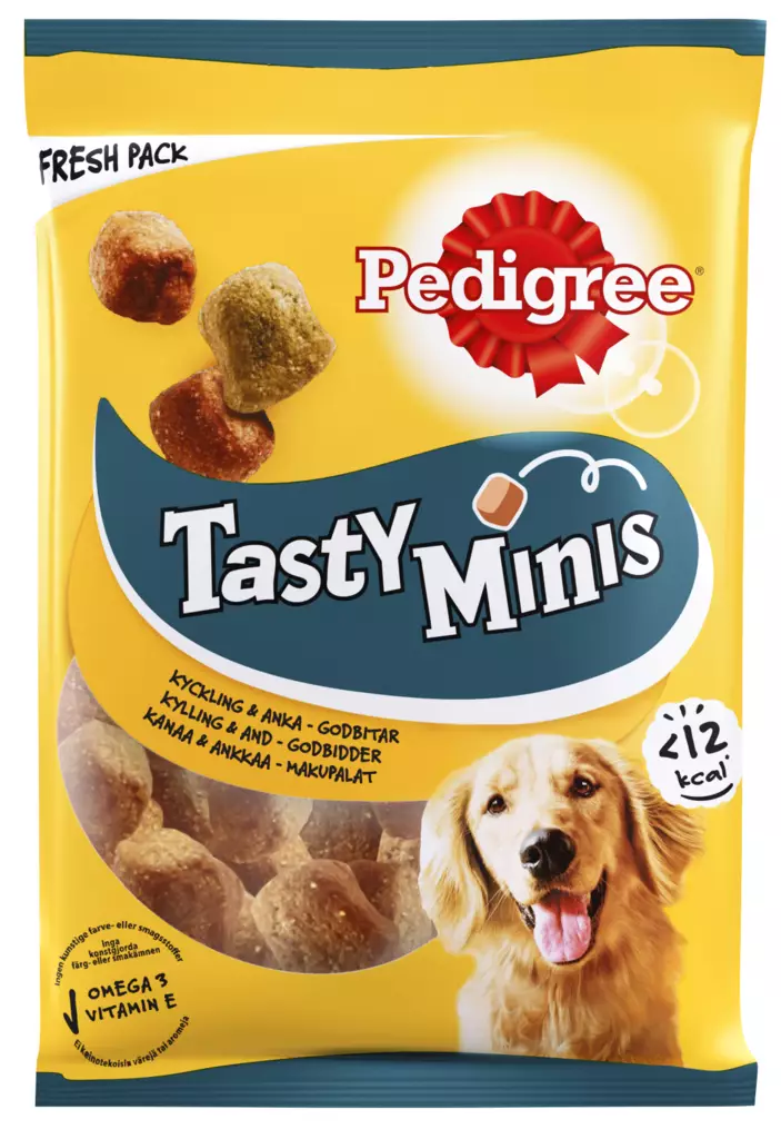 Pedigree Tasty Minis 130g kana ja ankka - Koiran herkut - 5998749127025 - 1