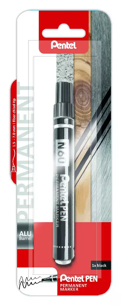 Pentel Huopakynä XN60 musta viistokärki - Tussit, kuitukynät ja korostuskynät - 4016284100295 - 1