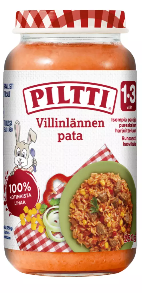 Piltti 250g Villinlännenpata lastenat1-3 - Lasten ruoka ja juoma - 7613032016555 - 1