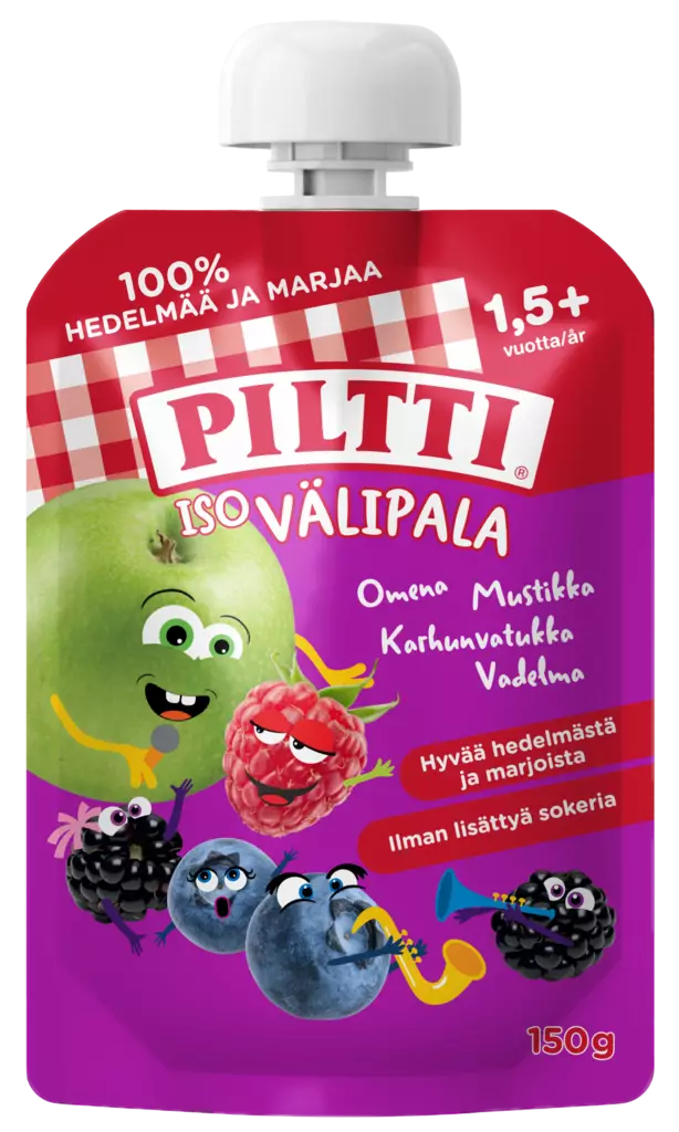 Piltti iso välipala omena/mustikka/karhu - Lasten ruoka ja juoma - 7613287511515 - 1