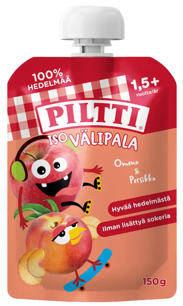 Piltti iso välipala omena/persikka 150g - Lasten ruoka ja juoma - 7613287511485 - 1