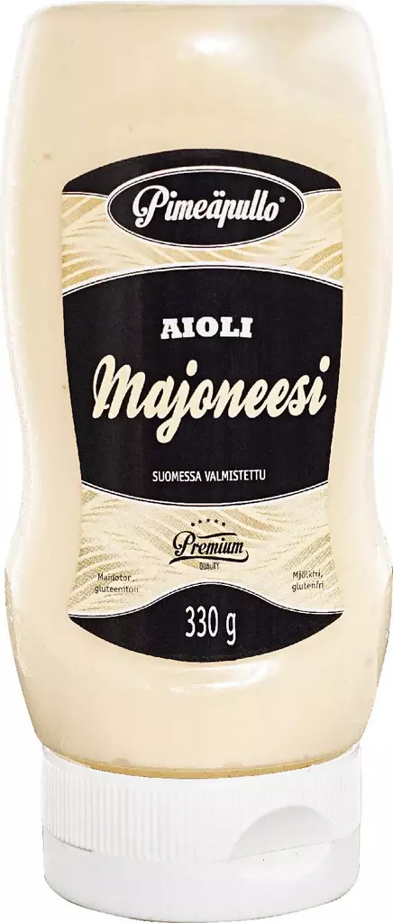 Pimeäpullo aioli majoneesi 330g - Majoneesit,maustekastikkeet ja tahnat - 6418795100845 - 1