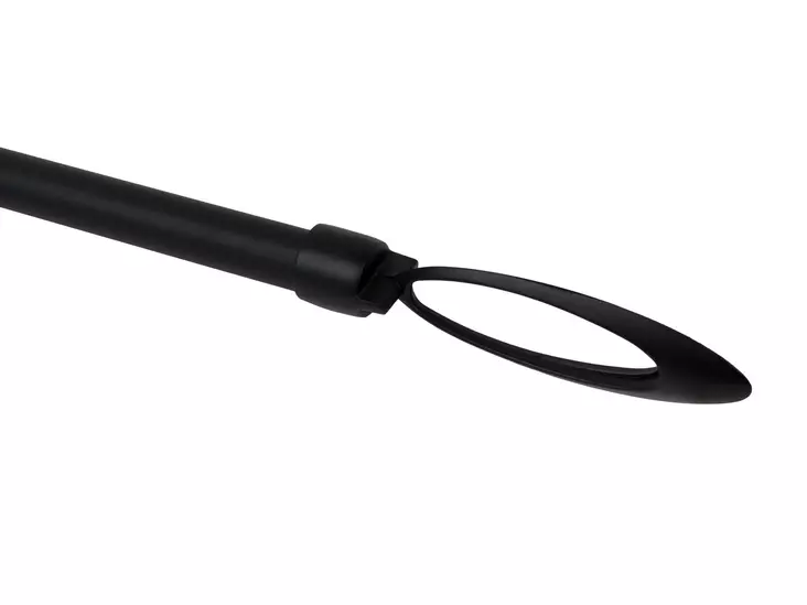 Pisla Luna verhotanko 120-210 cm teräs/mattamusta - Verhotangot ja verhotarvikkeet - 6414676025955 - 1