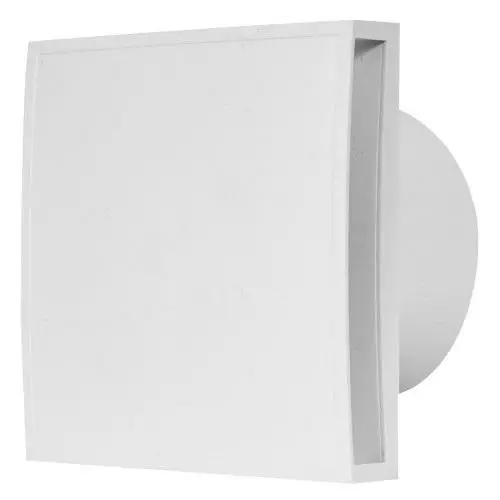 Poistopuhallin 100mm neliö valkoinen - Poistoilmapuhaltimet - 4750492008805 - 1