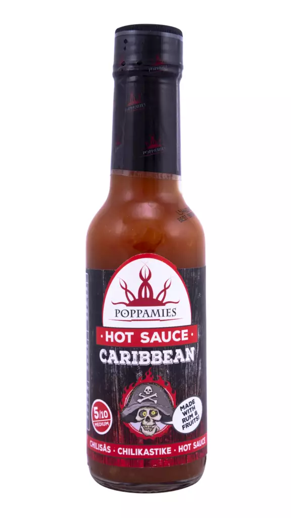 Poppamies Hot Sauce Caribbean chilikasti - Majoneesit,maustekastikkeet ja tahnat - 6430034014775 - 1