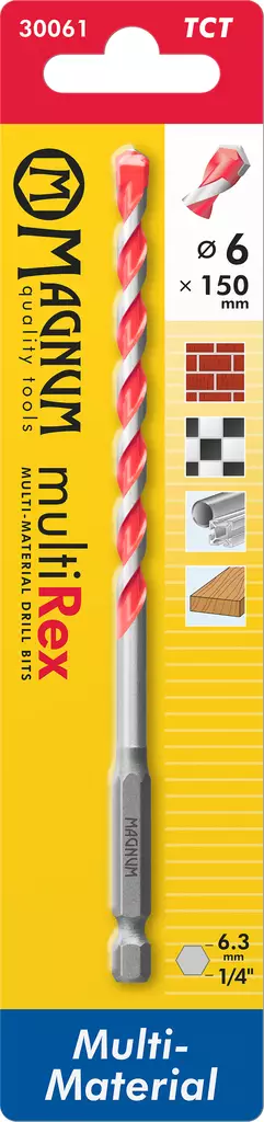 Poranterä MultiRex 6/150mm - Metalliporanterät - 6418868300615 - 1