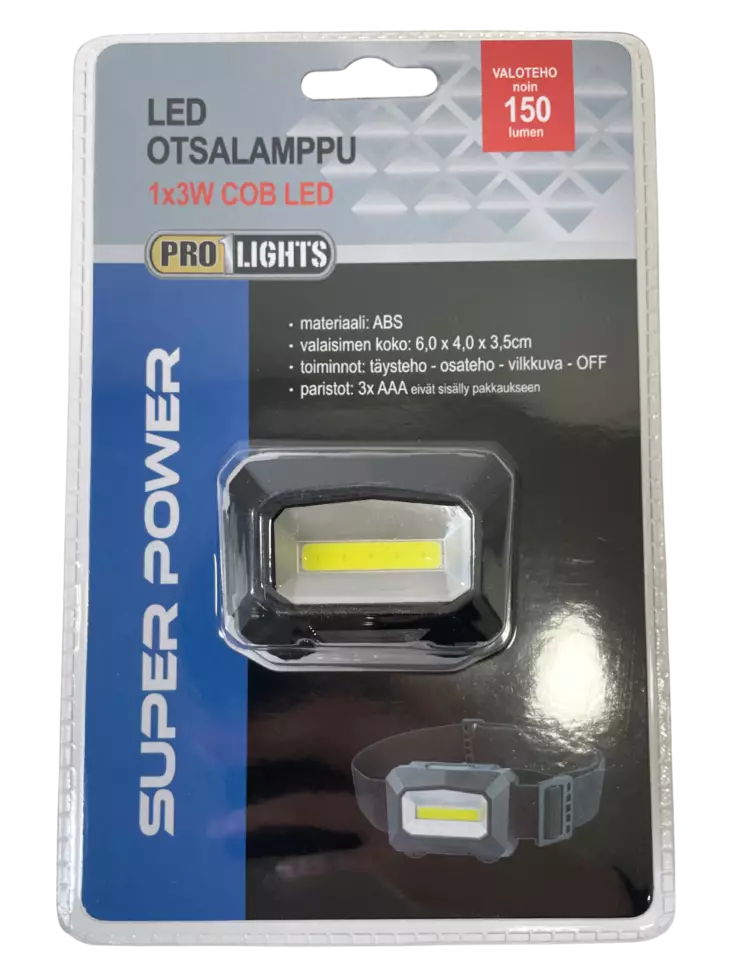 Pro1 Lights LED-Otsalamppu 150lm 3xAAA - Otsalamput - 6438159999205 - 1