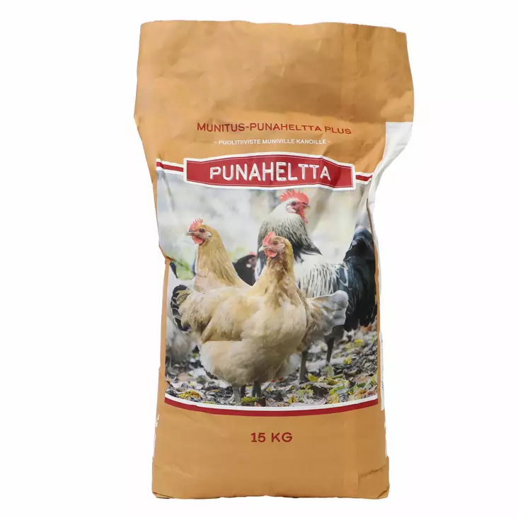 Punaheltta Munitus Plus 15kg - Kananrehut - 6417679010485 - 1