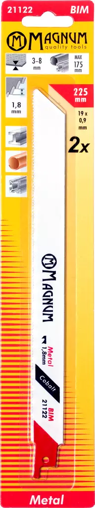 Puukkosahanterä 2kpl BIM 1,8/225mm - Puukko-ja pistosahanterät - 6418868211225 - 1