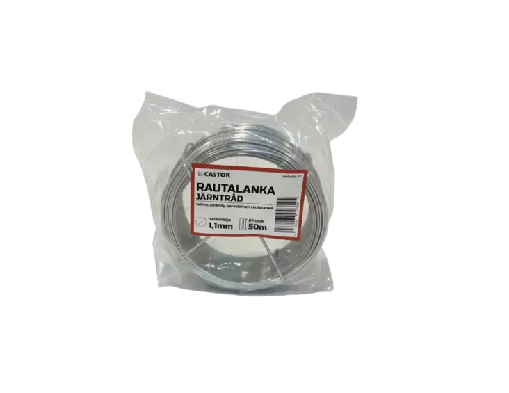 Rautalanka 1,1mm x 50m - Rautalangat, vaijerit ja ketjut - 6438168093505 - 1