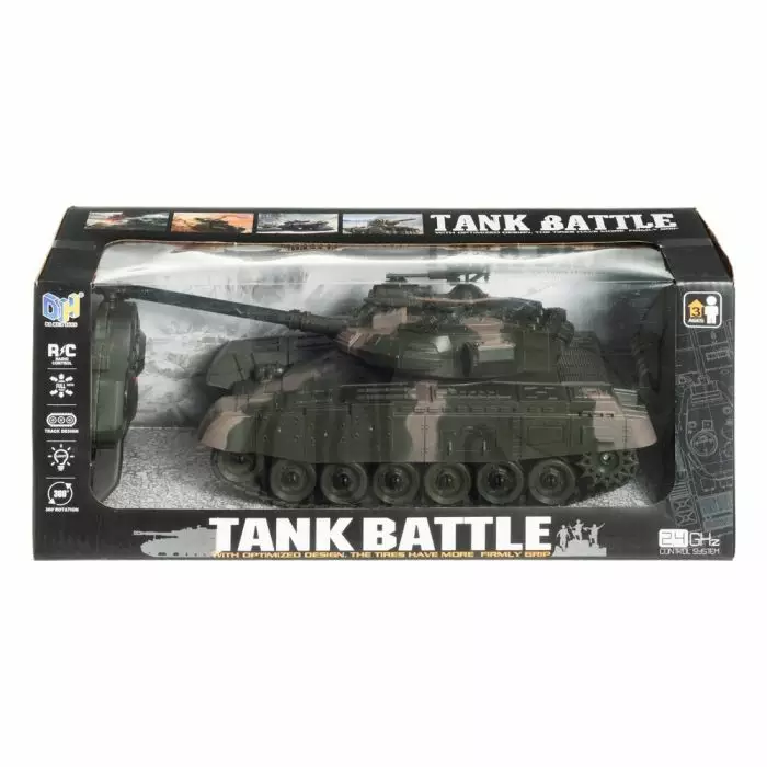 R/C Tankki valot ja äänet 2.4 Ghz - Leikkiautot ja kauko-ohjattavat autot - 6410416491455 - 1