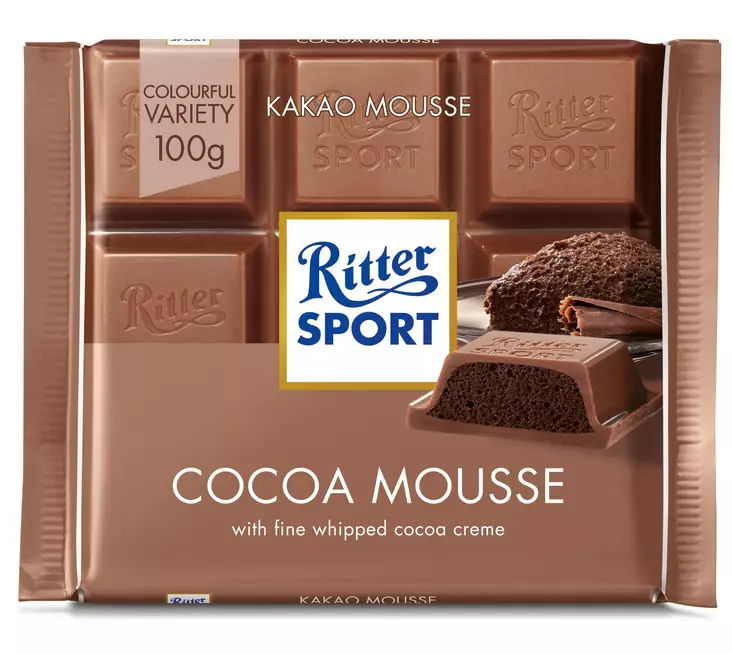 Ritter sport cocoa mousse 100g - Suklaat - 4000417294005 - 1