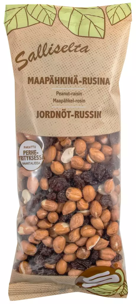 Salliselta Maapähkinä-rusinasekoitus 250 - Jauhot - 6436501015245 - 1