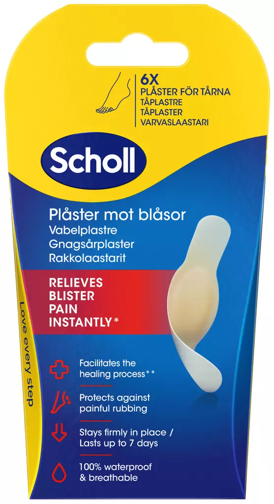 Scholl Rakkolaastari varpaat 6kpl - Jalkojenhoitotuotteet - 5056585801025 - 1