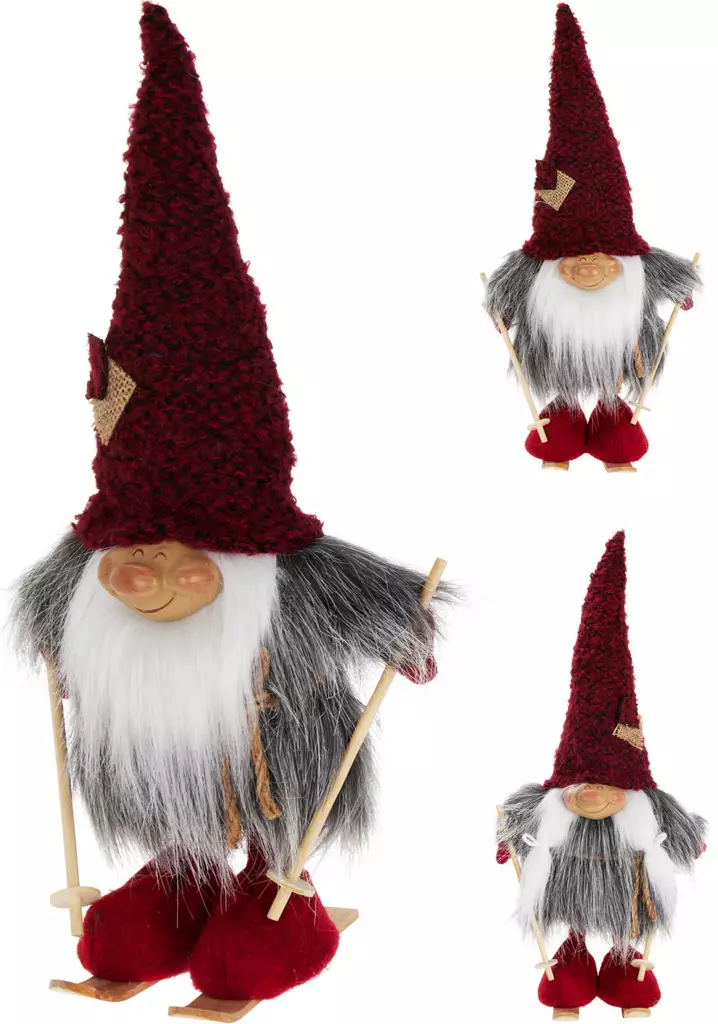 Seisova tonttu 15x37cm - Joulukoristeet - 8721037581585 - 1