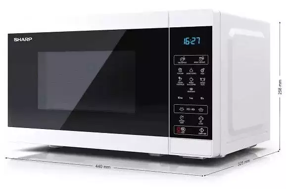 Sharp YC-MS02E-W mikroaaltouuni 800W - Mikrot ja keittolevyt - 4974019161235 - 1