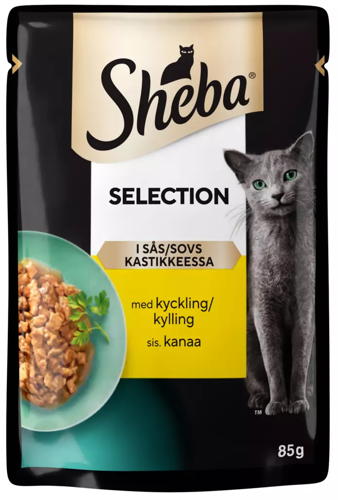 Sheba Selection kana kastikkeessa 85g - Kissan märkäruoat - 4770608258405 - 1