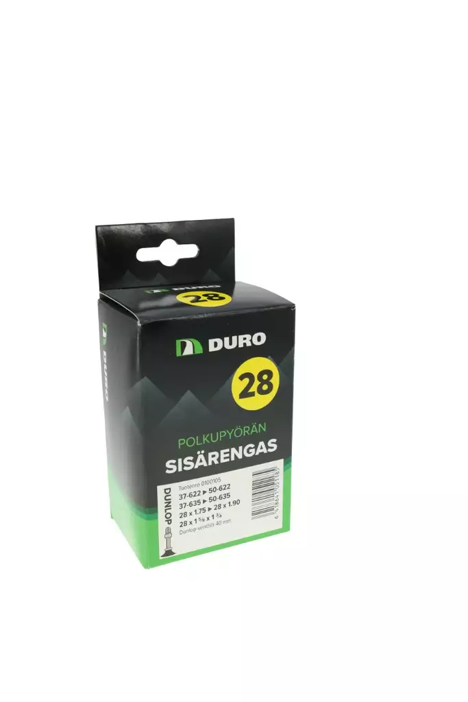 DURO Sisärengas 37/47-622 28 x 1 5/8 x 1 3/4 Dunlop 40 mm 28” - Sisärenkaat - 6418641051185 - 1